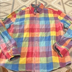 Colorful Plaid Men's Shirt
